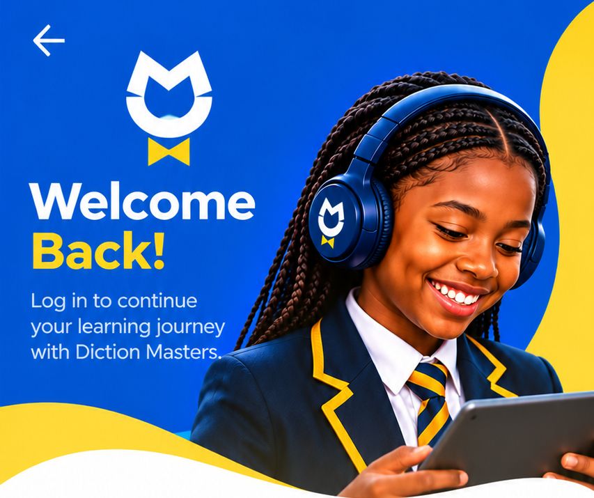 Welcome back! Log in to continue your learning journey with Diction Masters.